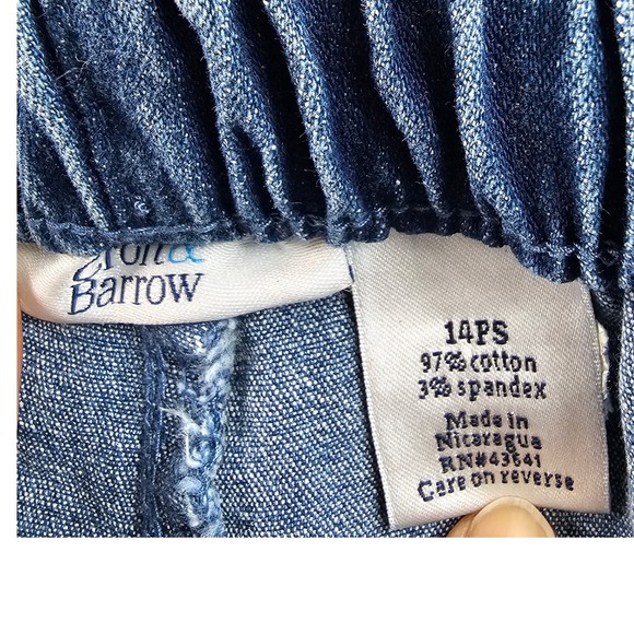 Croft & Barrow Jeans Womens 14PS Blue Denim Stretch Straight Leg High Waistband - Picture 8 of 9